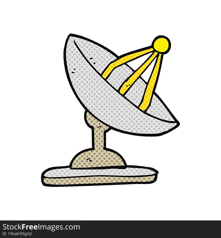 cartoon satellite dish