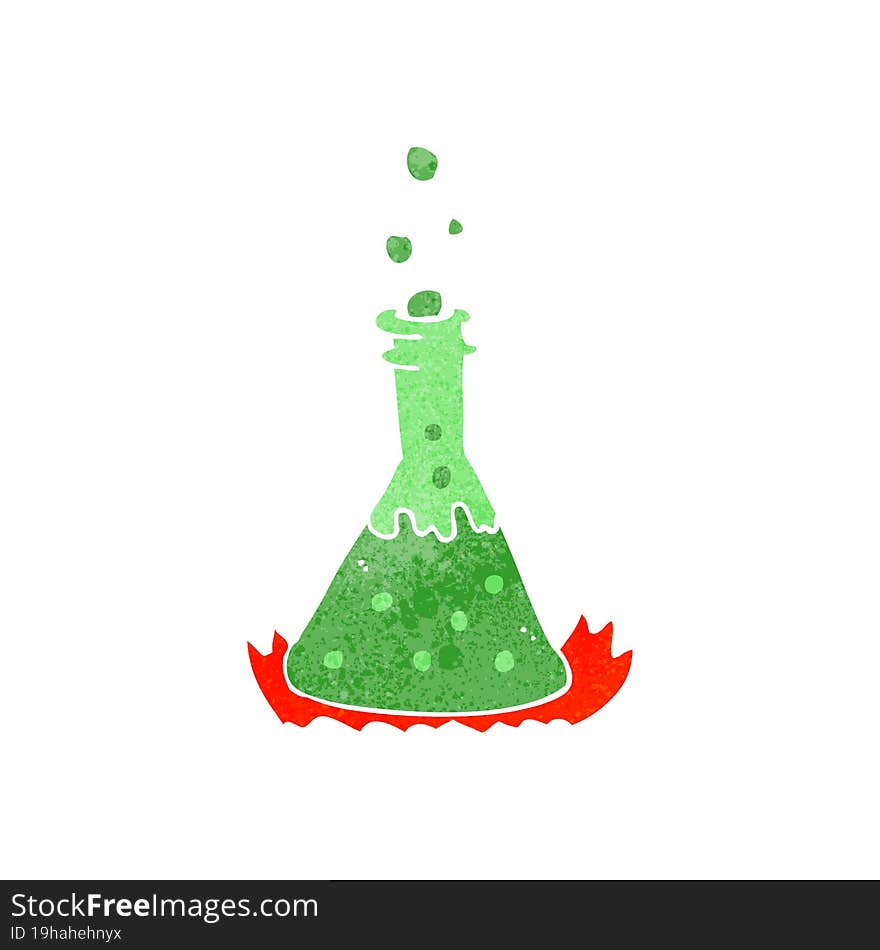 Cartoon Bubbling Chemicals