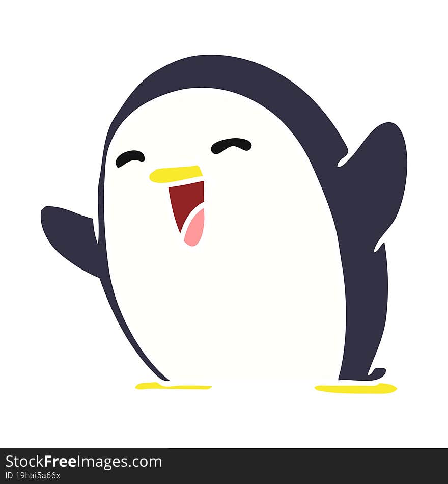 cartoon kawaii of a cute penguin