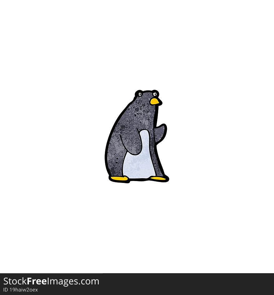 funny cartoon penguin