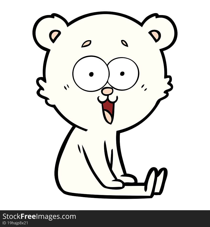 laughing teddy  bear cartoon. laughing teddy  bear cartoon