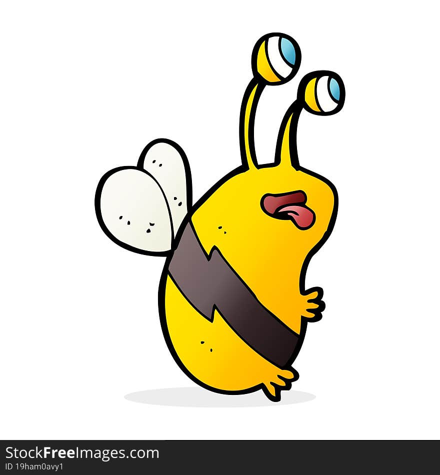 cartoon funny bee