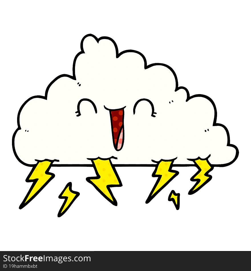 cartoon thundercloud. cartoon thundercloud