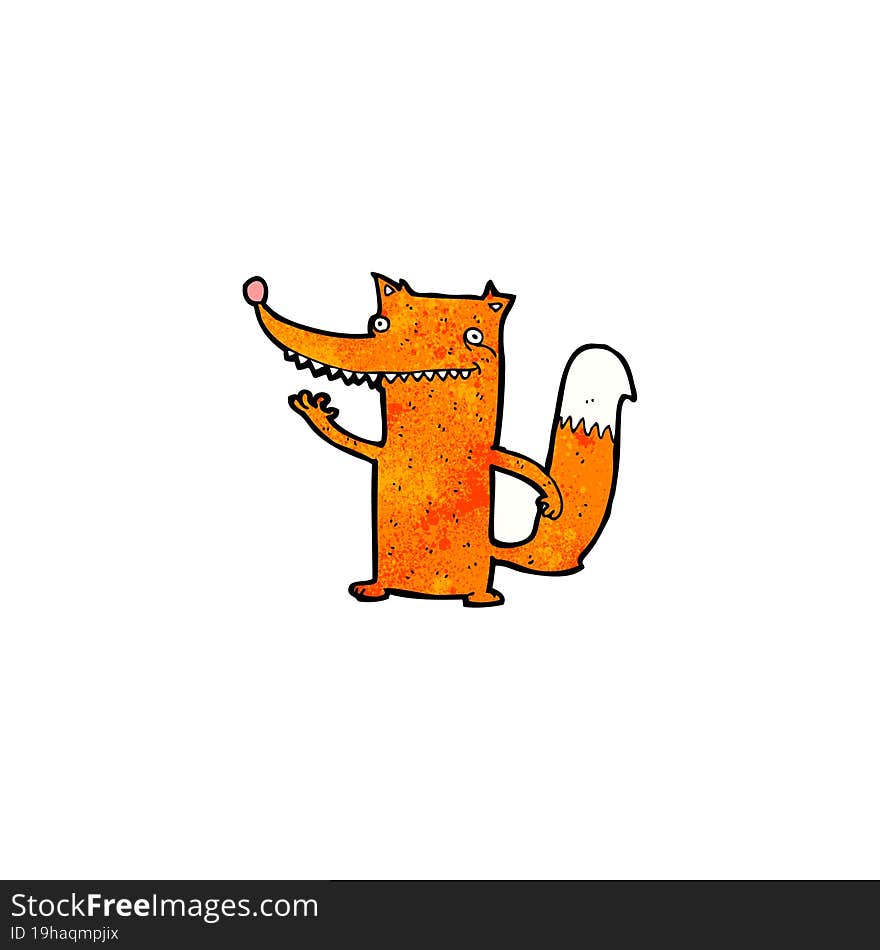 funny cartoon fox