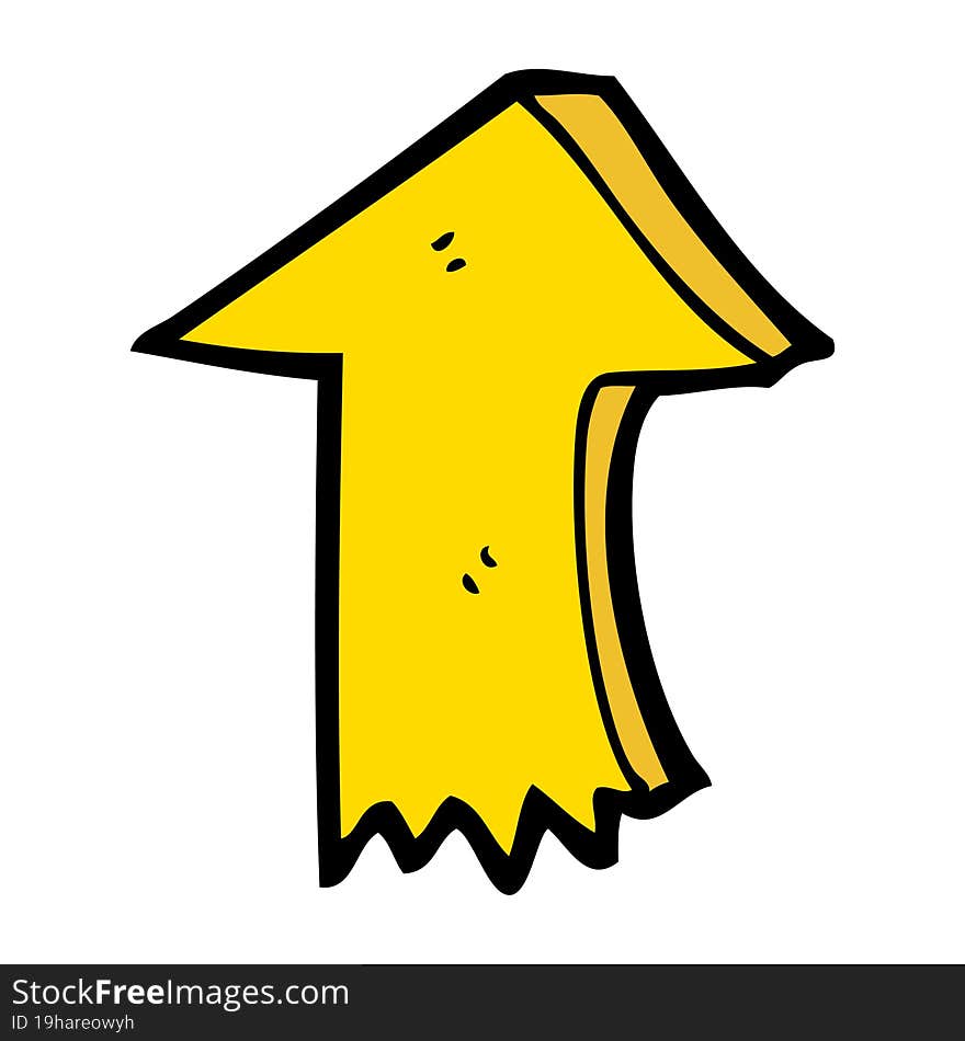 cartoon pointing arrow