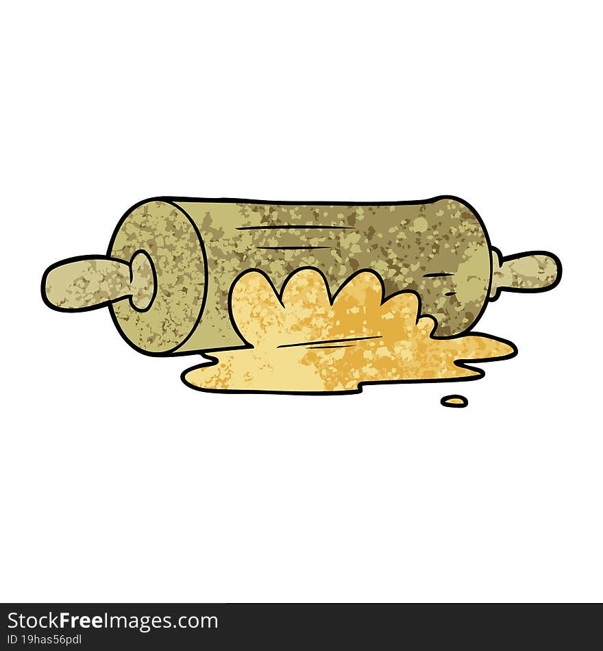 cartoon rolling pin. cartoon rolling pin