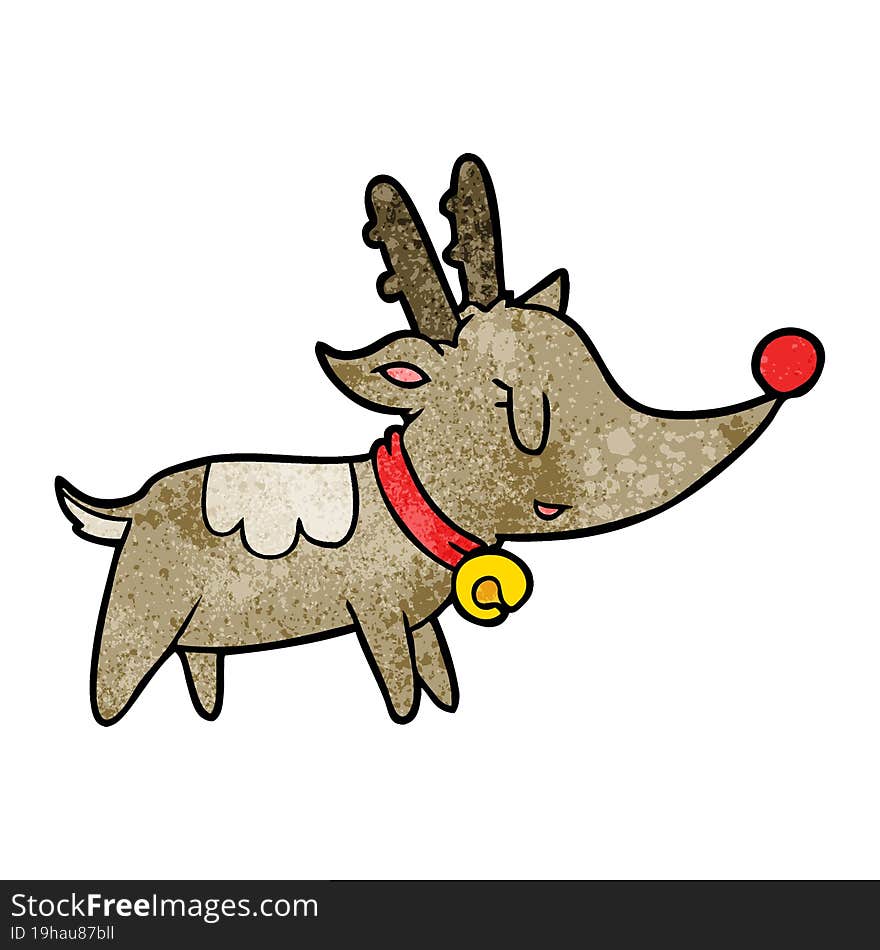 cartoon christmas reindeer. cartoon christmas reindeer