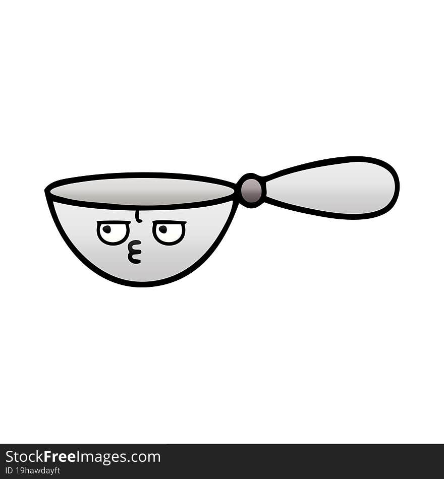 Gradient Shaded Cartoon Measuring Spoon