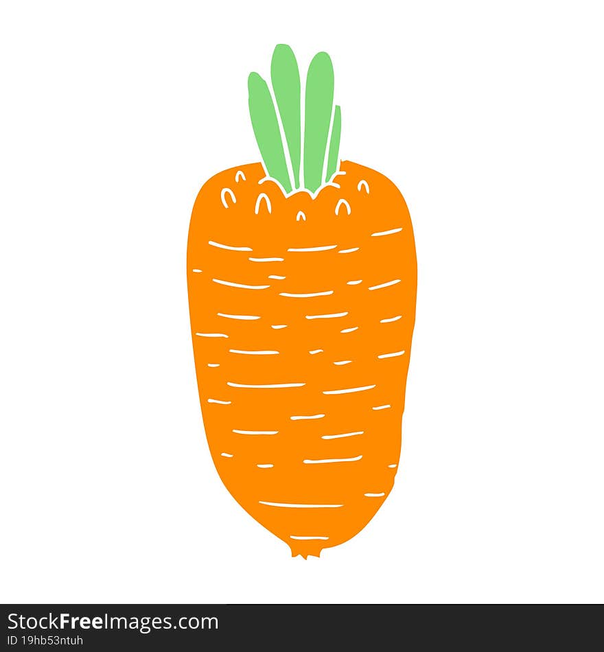 flat color style cartoon vegetable