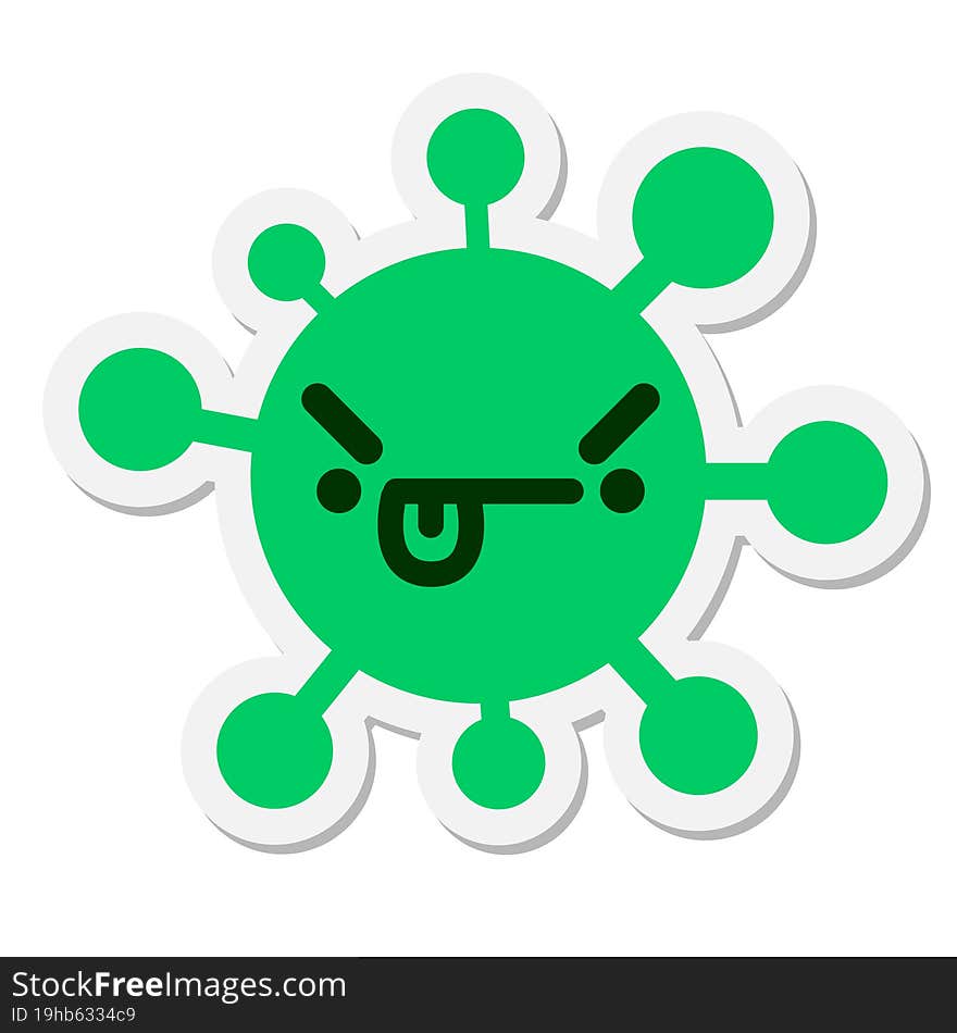 concentrating virus sticker