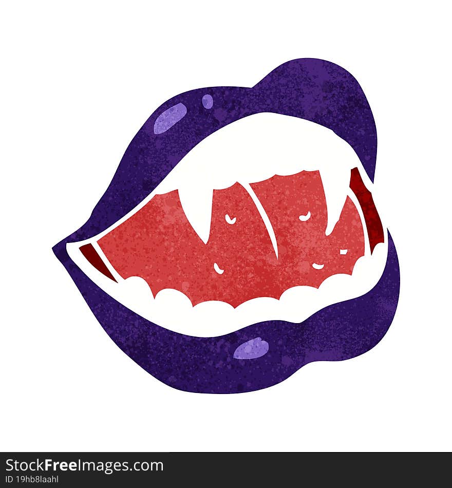 cartoon vampire lips