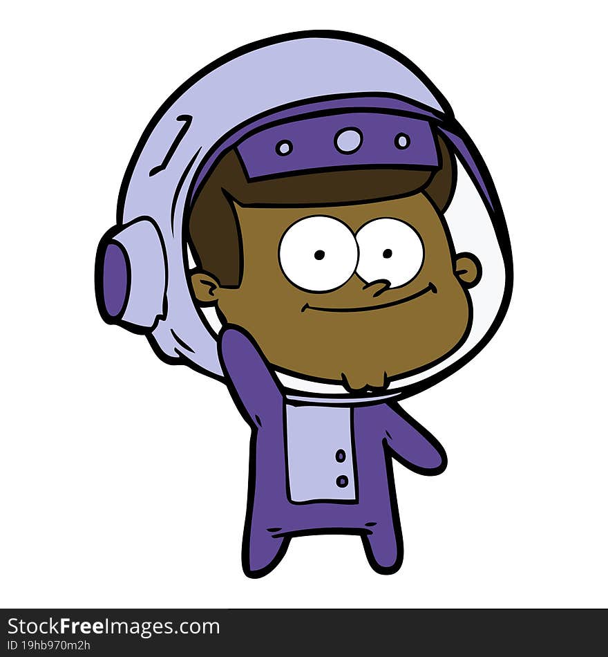 happy astronaut cartoon. happy astronaut cartoon