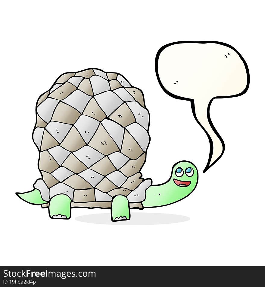 speech bubble cartoon tortoise