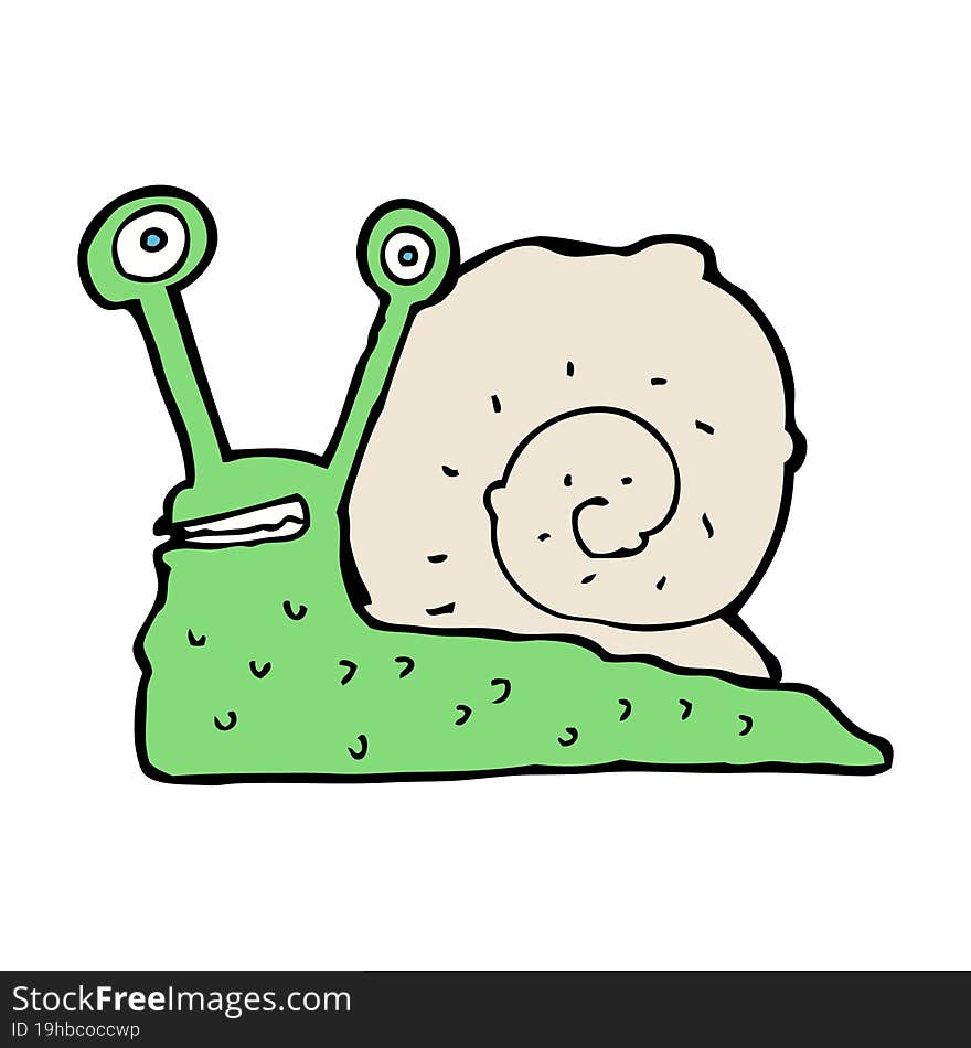 cartoon snail