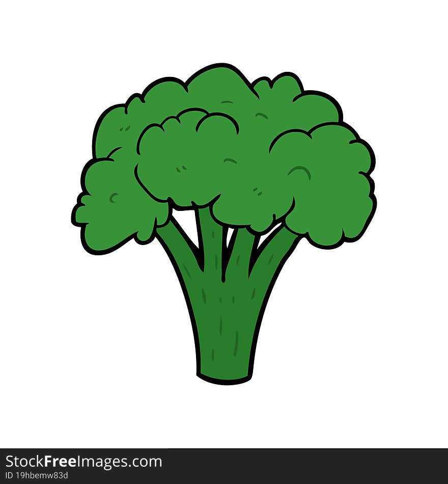 cartoon brocoli. cartoon brocoli