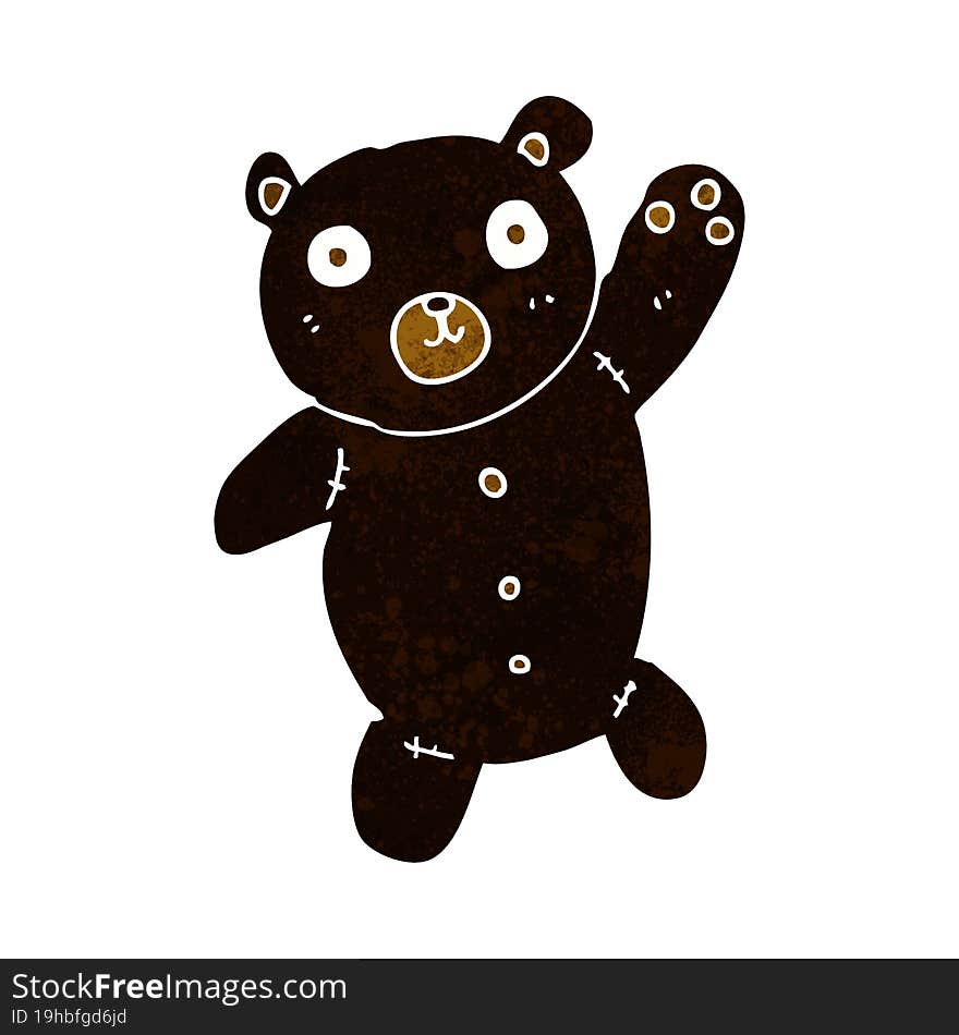 Cartoon Cute Black Teddy Bear