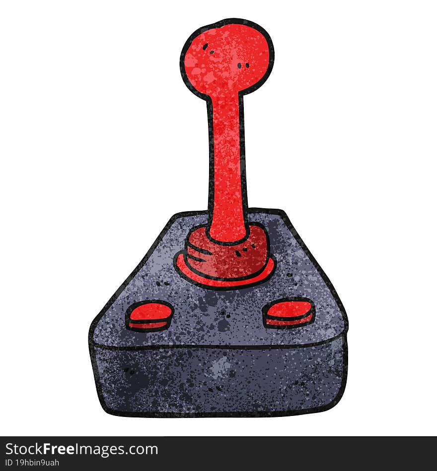 textured cartoon joystick