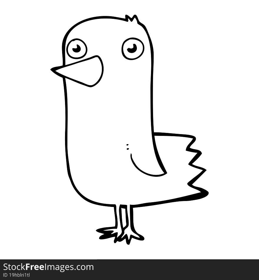 cartoon bird