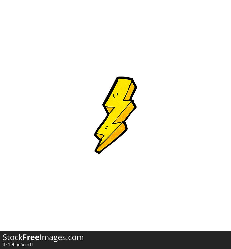 Cartoon Lightning Bolt