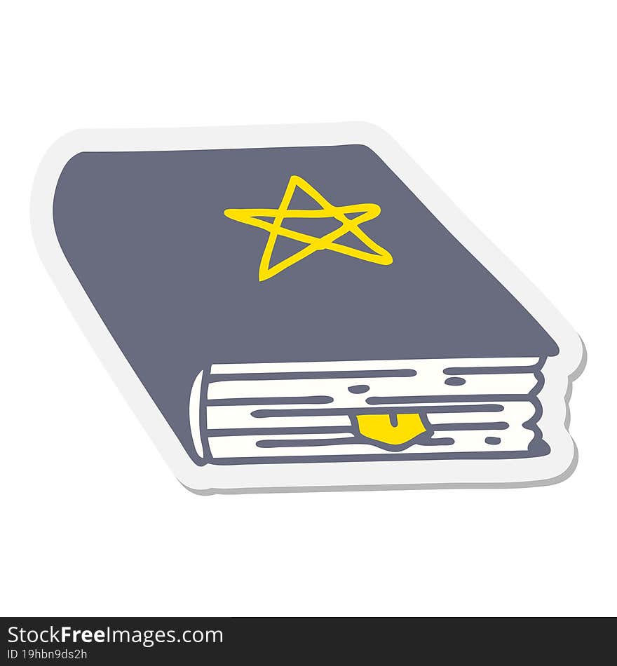 Spooky Spell Book Sticker