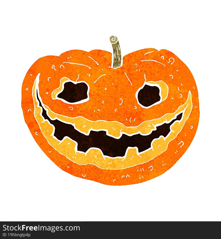 Cartoon Spooky Pumpkin