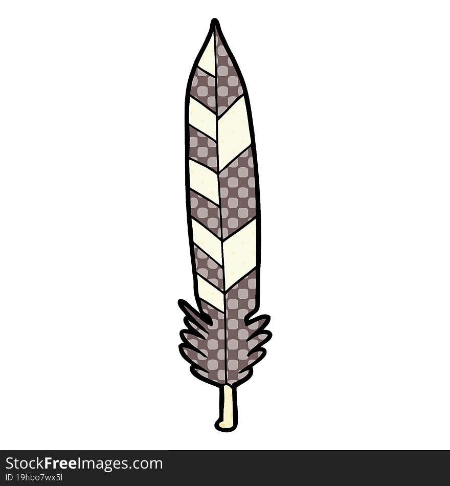 cartoon feather. cartoon feather