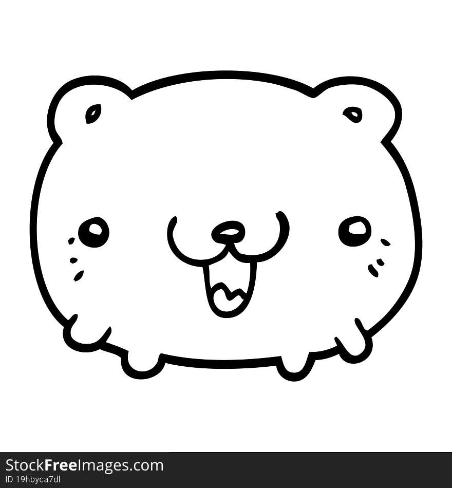 Funny Cartoon Bear