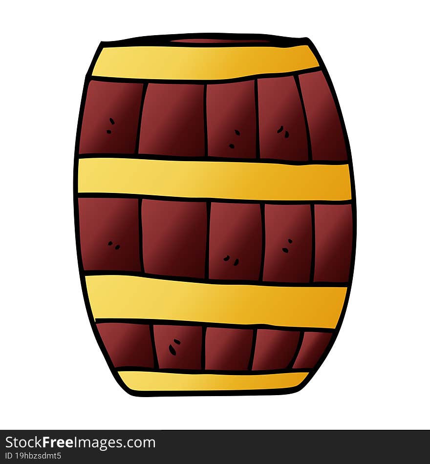 cartoon doodle of a barrel