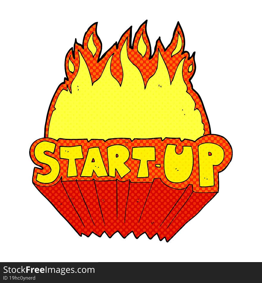 Cartoon Startup Symbol