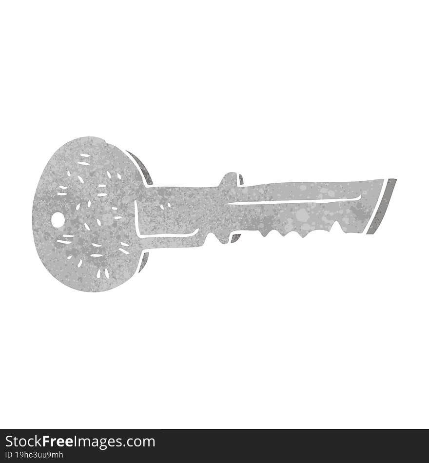 retro cartoon door key