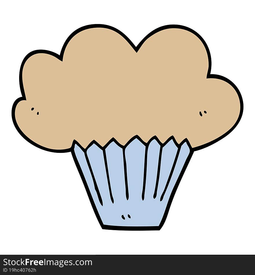 cartoon doodle muffin