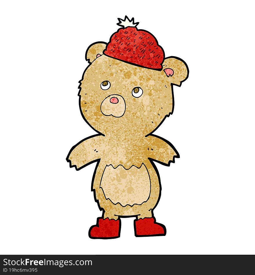 Cartoon Bear In Hat