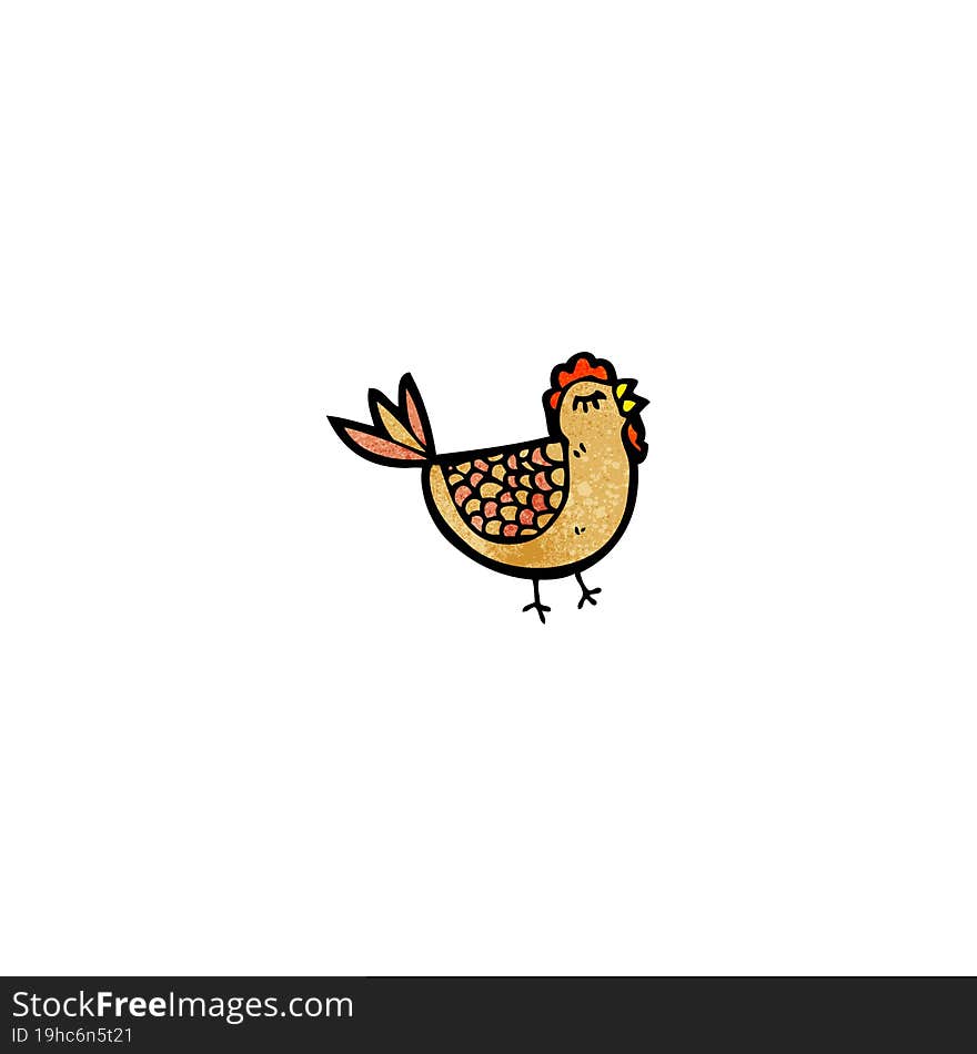 cartoon hen