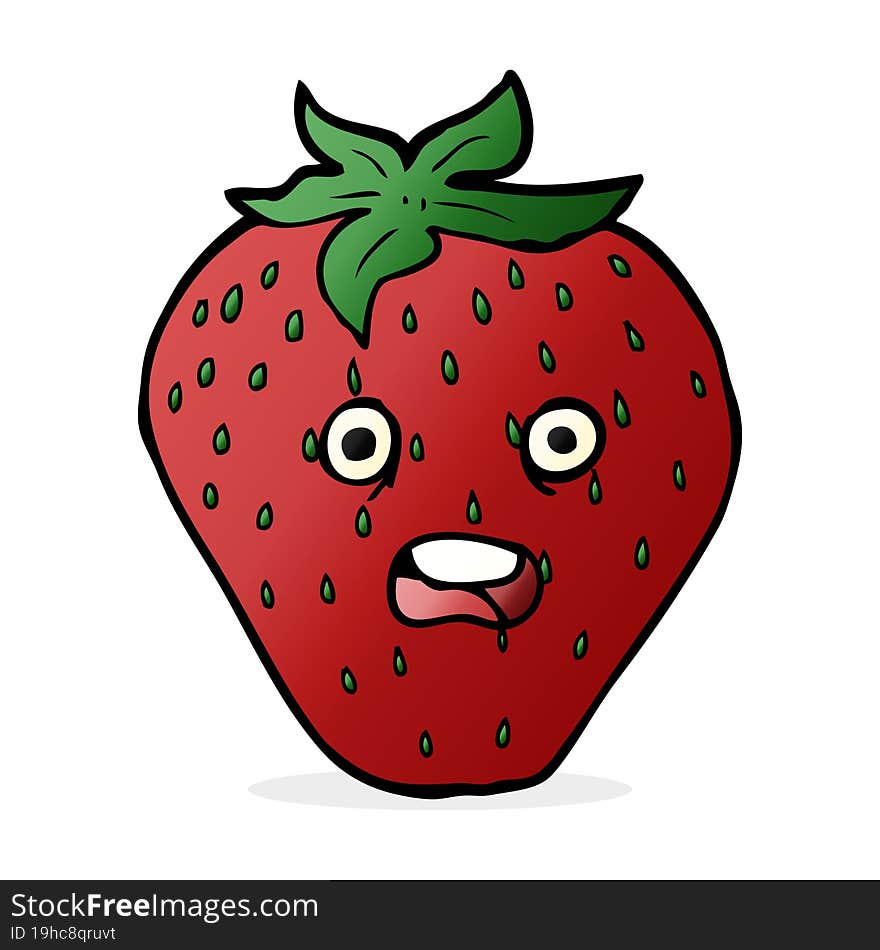 cartoon strawberry