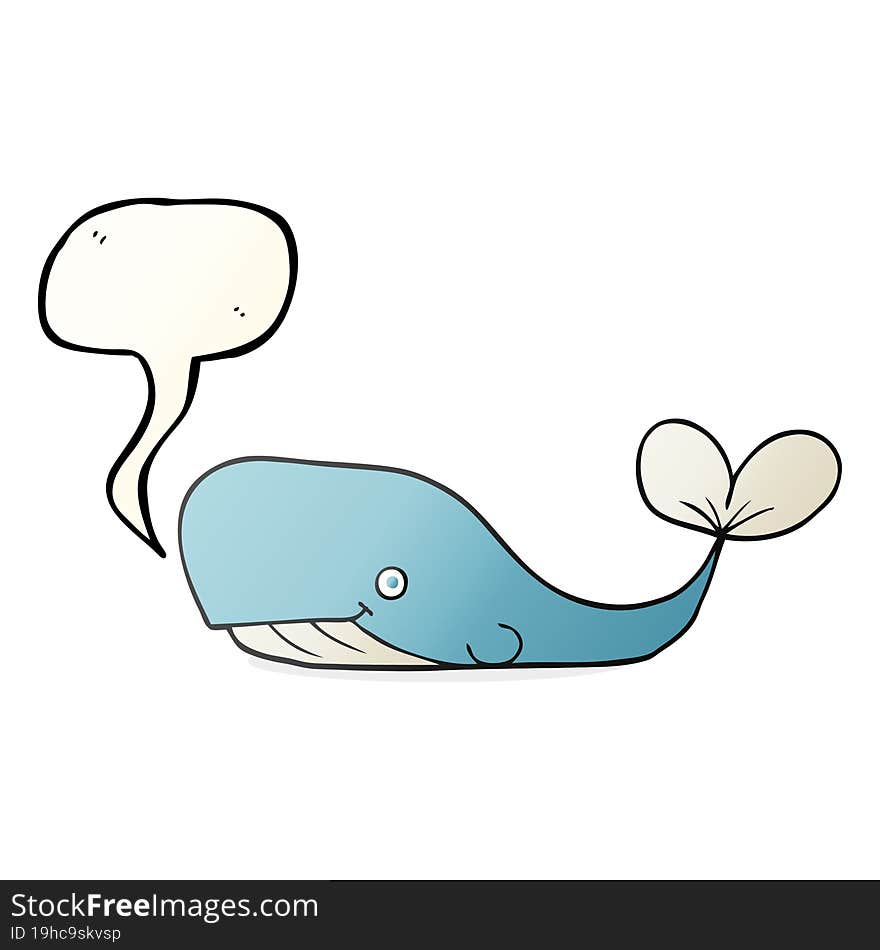 speech bubble cartoon whale