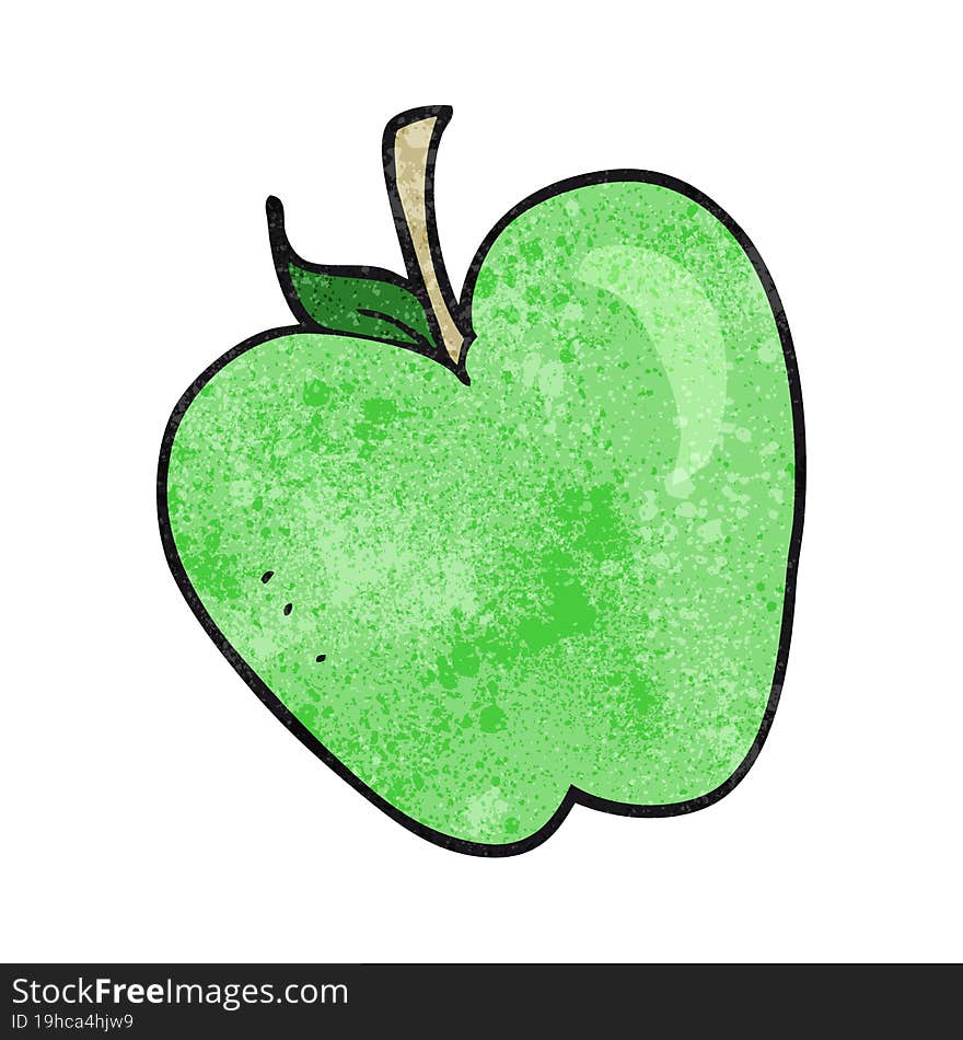 textured cartoon apple