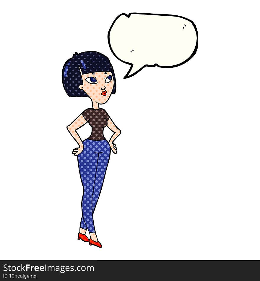 comic book speech bubble cartoon woman