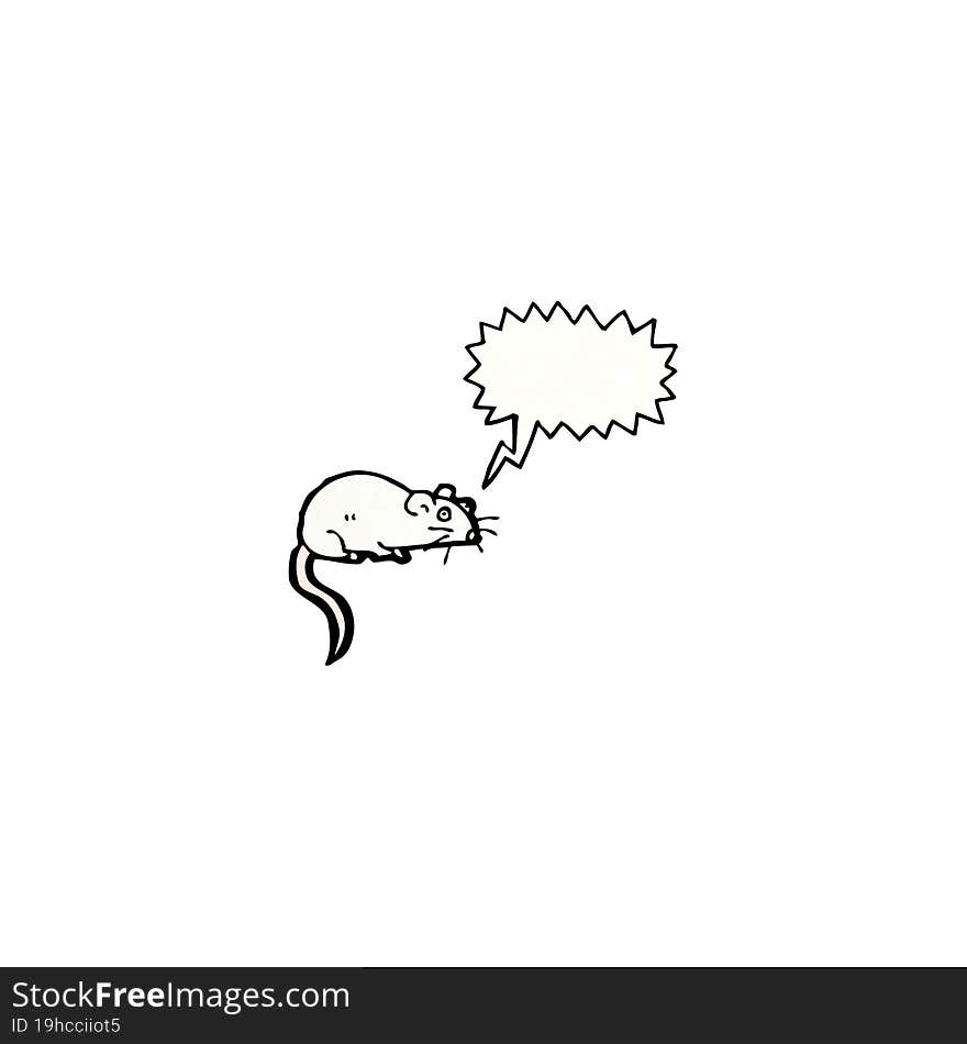 cartoon squeaking mouse