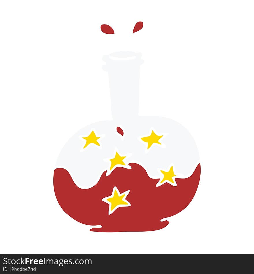 cartoon doodle magic potion