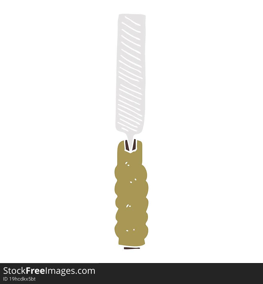 Flat Color Style Cartoon Metal File