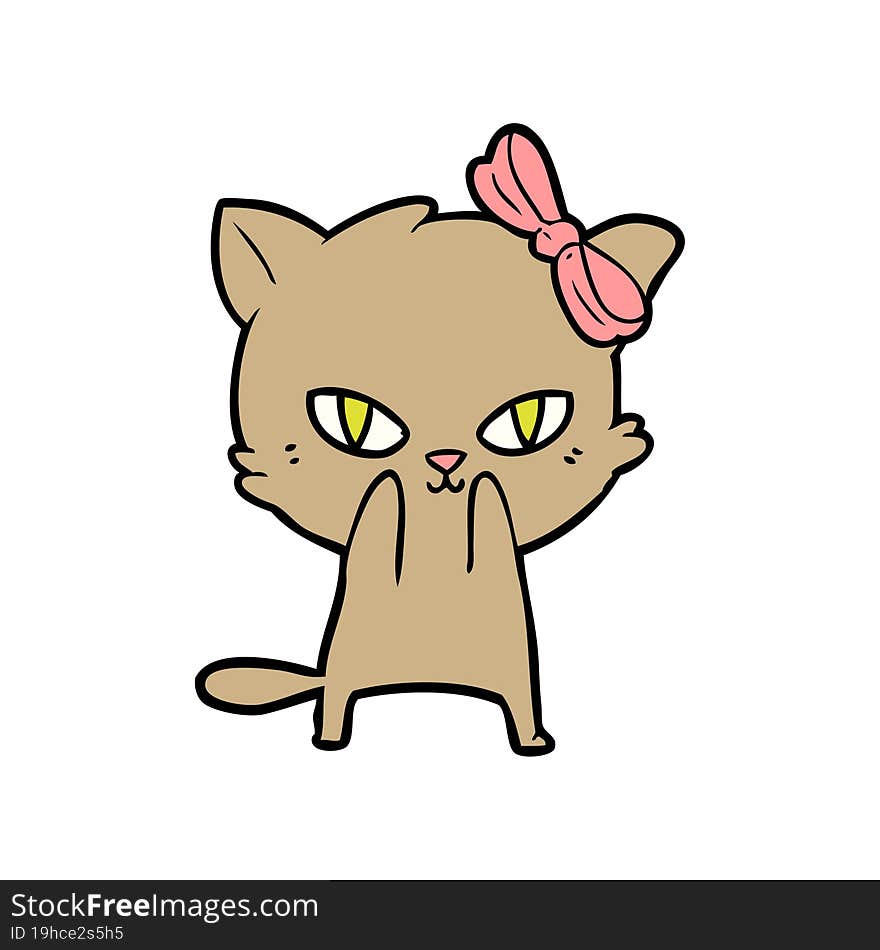 cute cartoon cat. cute cartoon cat