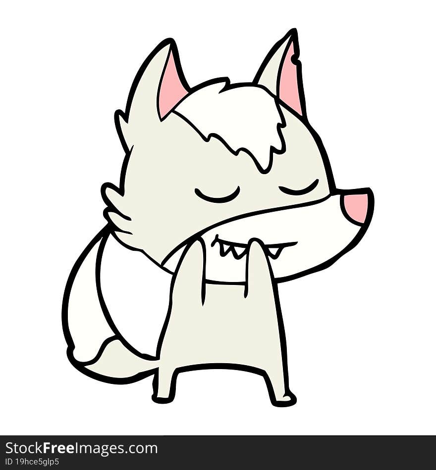 laughing cartoon wolf. laughing cartoon wolf