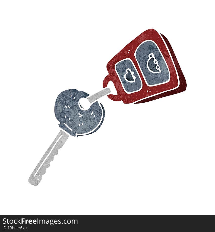 retro cartoon key