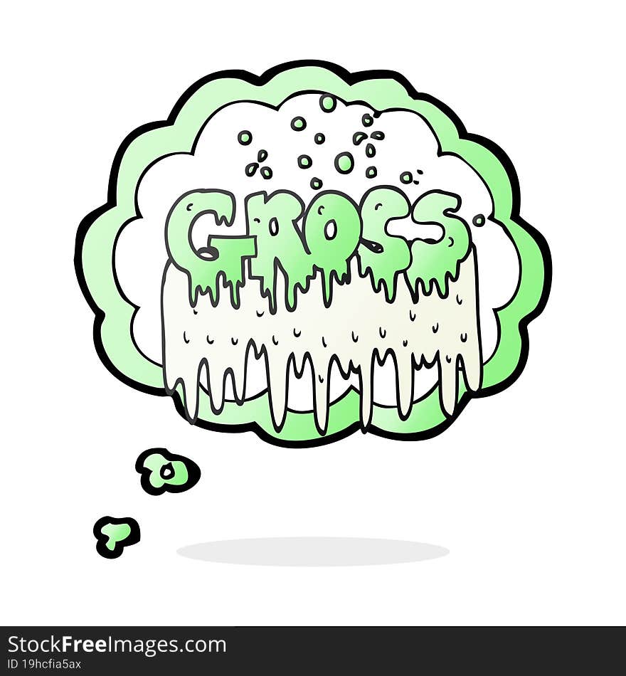 thought bubble cartoon gross symbol