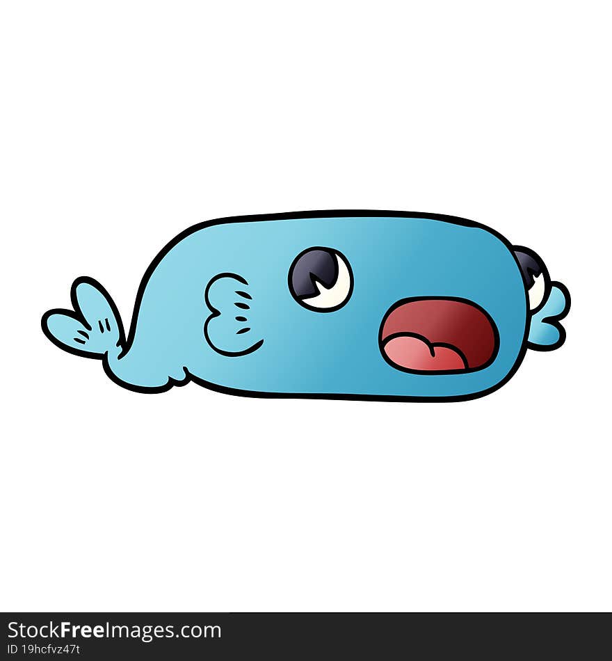 cartoon doodle of a fish