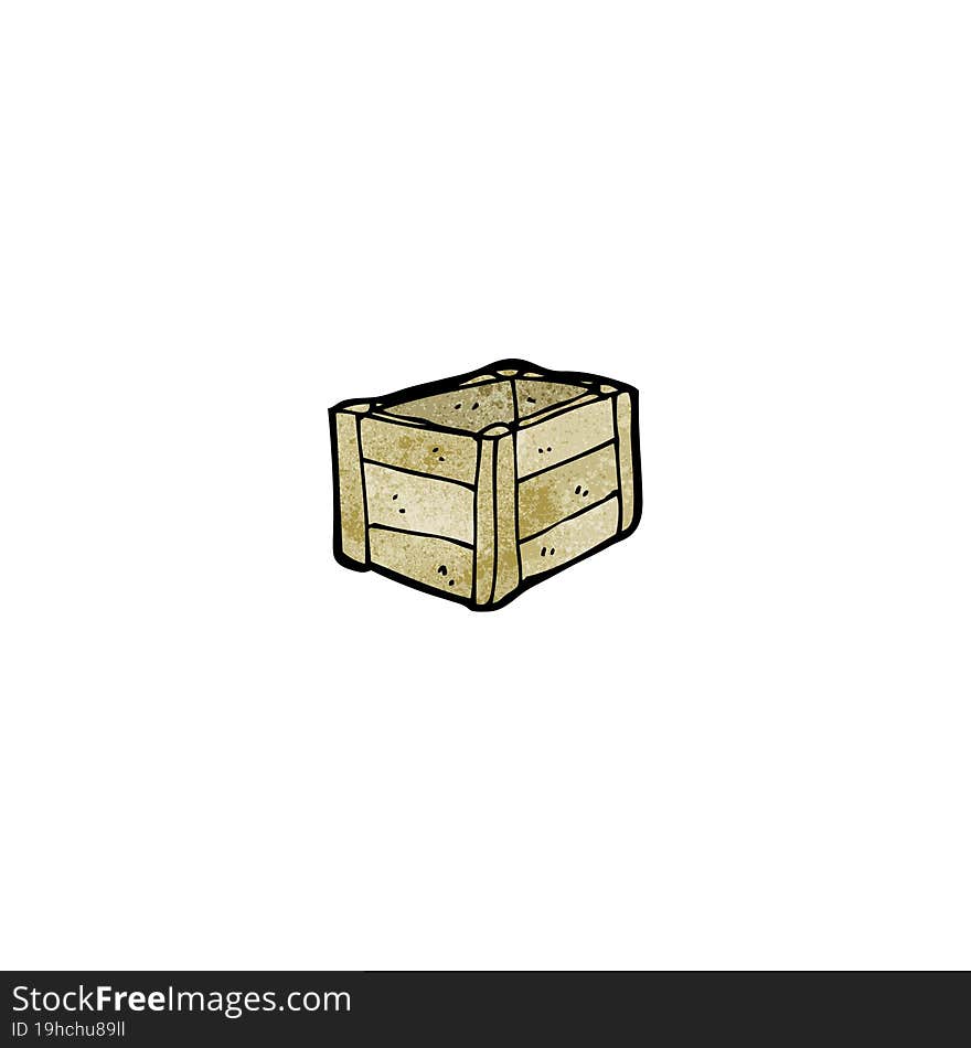 Cartoon Wooden Crate