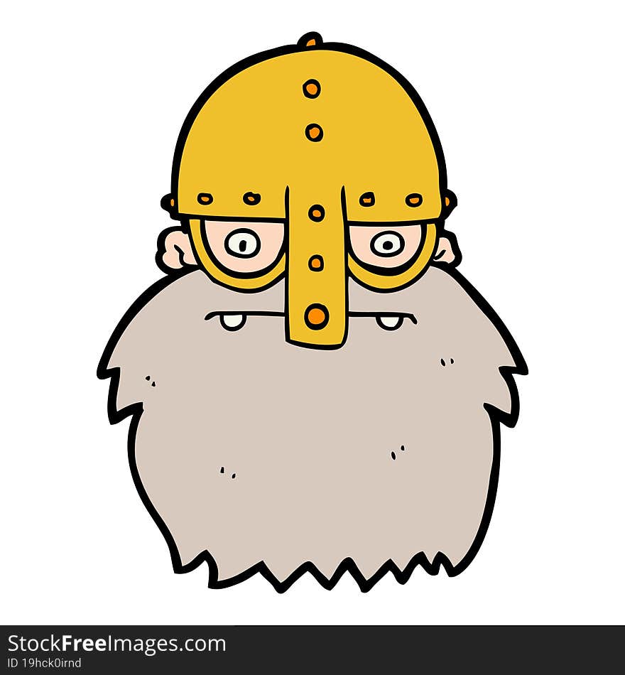 cartoon viking face