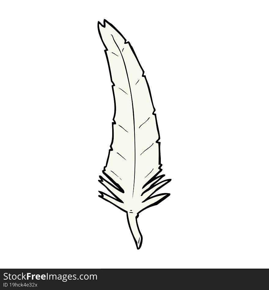 Cartoon Feather