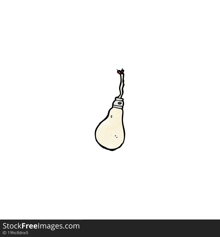 cartoon light bulb