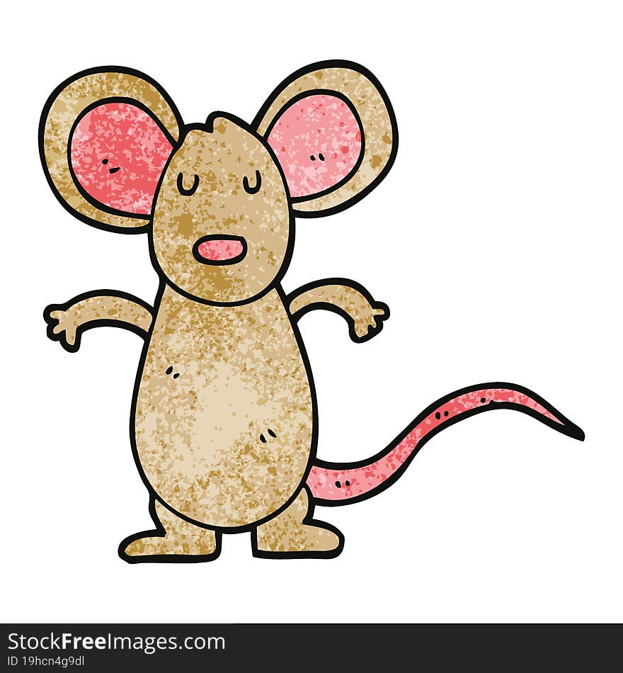 cartoon doodle mouse